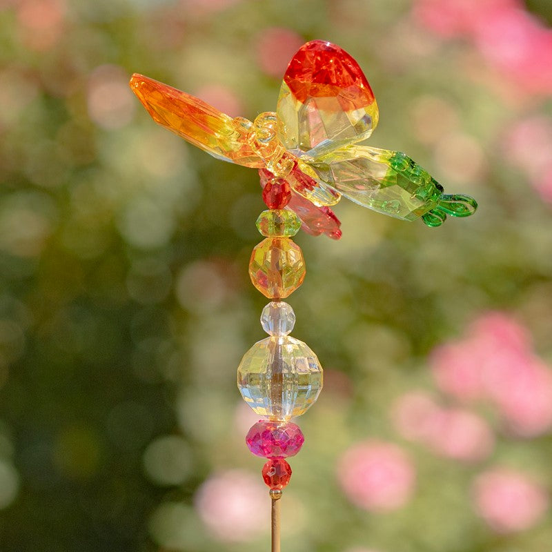 22" Tall Five Tone Acrylic Butterfly Pot Stake in 6 Assorted Colors
