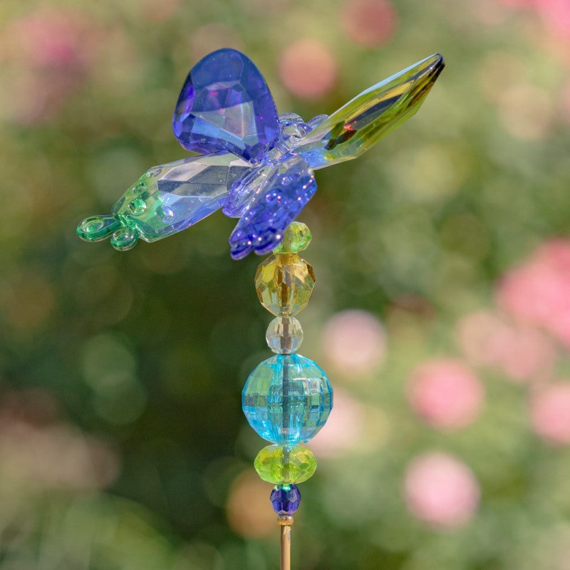 22" Tall Five Tone Acrylic Butterfly Pot Stake in 6 Assorted Colors